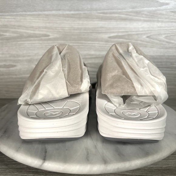 Aetrex Sandals Women’s 11 White Flip Flops Lynco Orthotic Arch Support Comfort - Picture 3 of 15